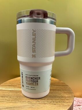 Stanley Pink Insulated Tumbler with Handle and Straw Lid